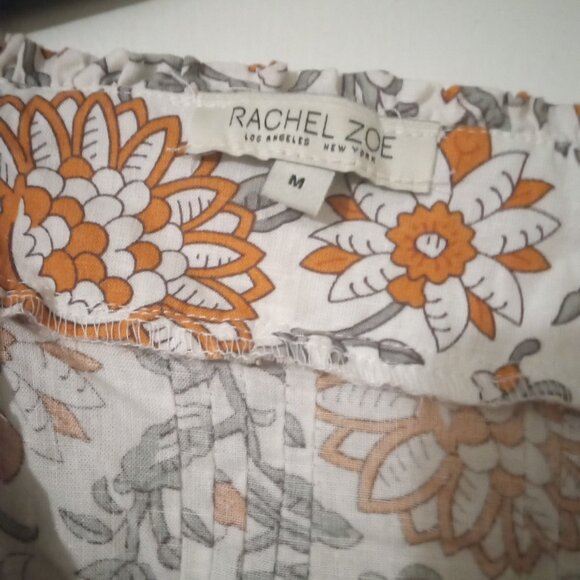 Rachel Zoe women's top sizeM parsley babydoll milkmaid regency long sleeves - Picture 7 of 8